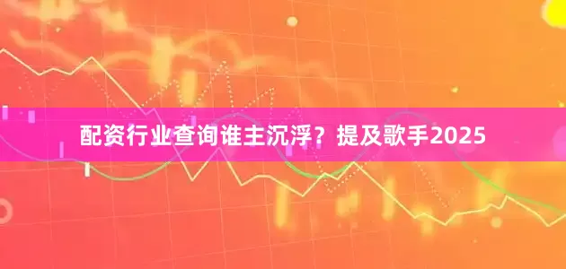 配资行业查询谁主沉浮？提及歌手2025